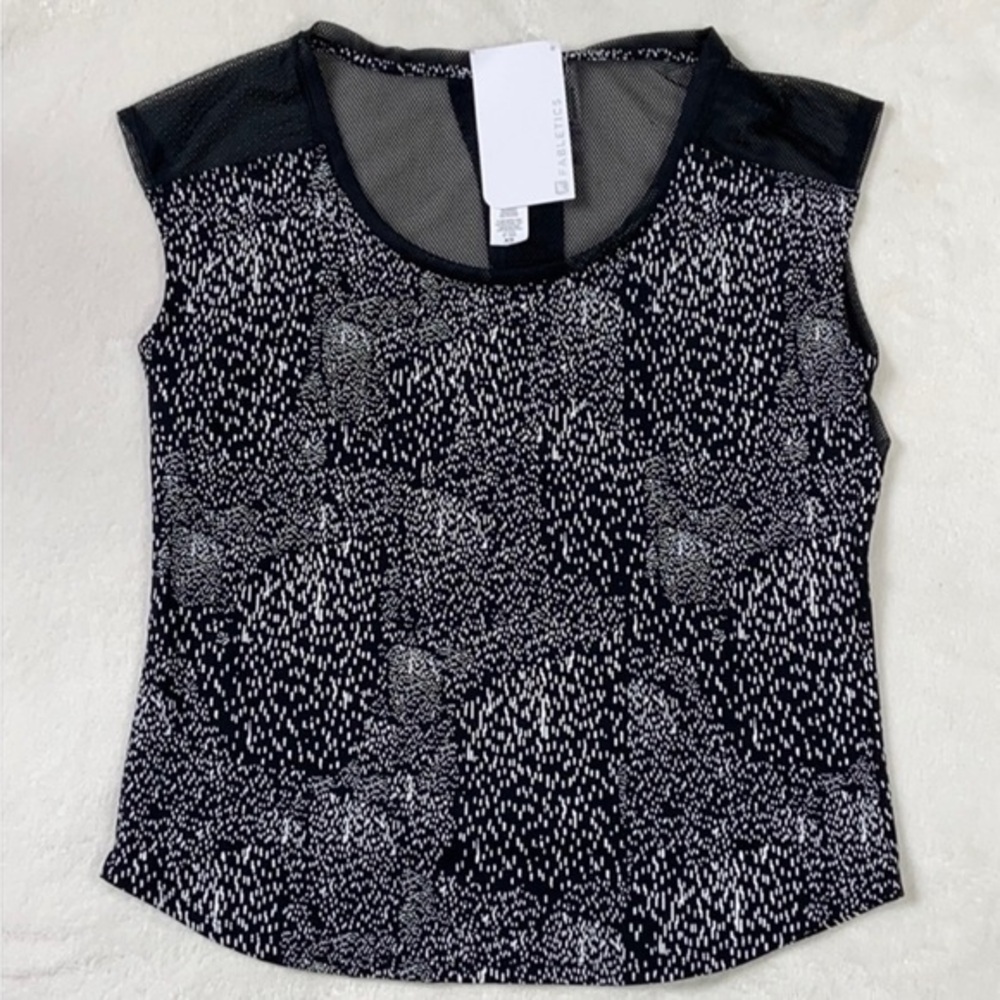 NWT Fabletic’s Women’s Oversized Netted Fitness & Leisure Tank Top (Pattern,XS)